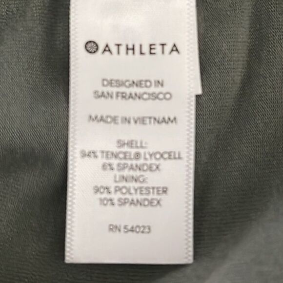 Athleta Barre Bralette Dress Women’s Green Safe Olive - Picture 5 of 7